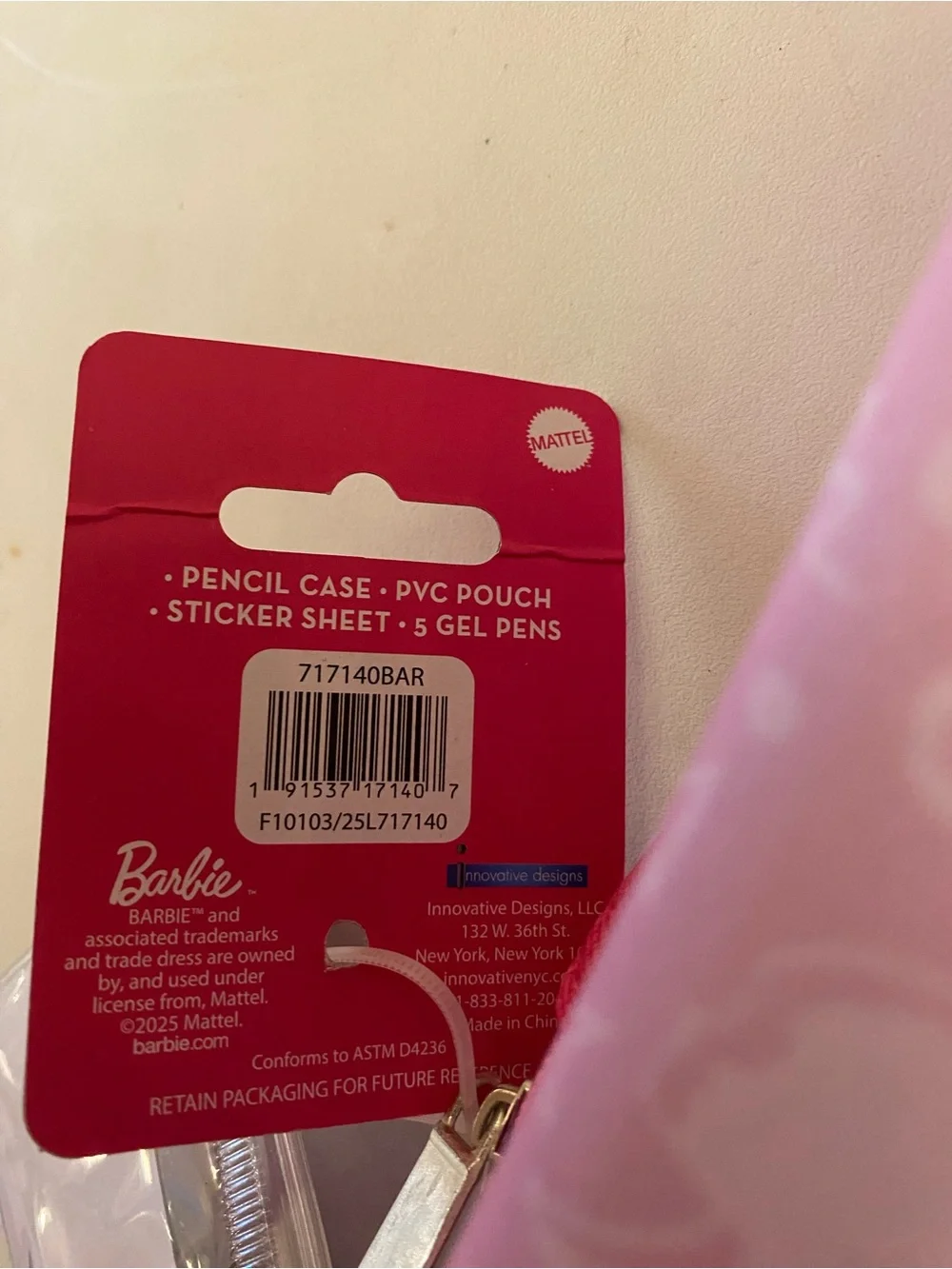 Barbie pink pencil